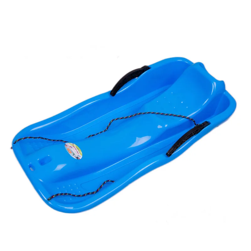 Snowboard Winter Sports Skiing Equipments Toboggan Winter Snow Sled with Pull Rope and Handles Downhill Sprinter Sleds for Kids