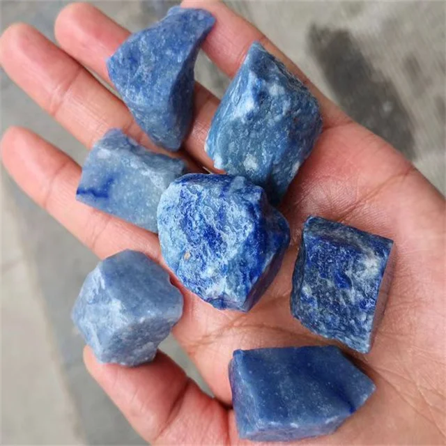 New arrivals crystals minerals rough healing stones natural blue aventurine raw gemstone for buyer