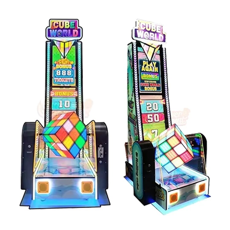Coin Operated Amusement Game Machine for Arcade Room Classic  Ticket Redemption Game Cube World