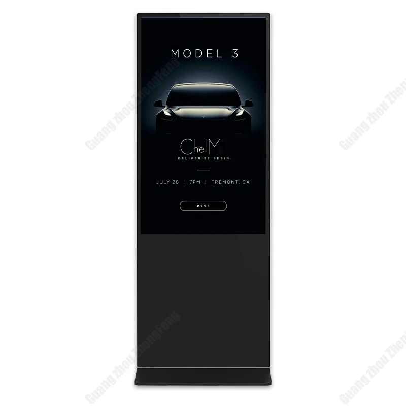 49 inch stand floor indoor touch screen advertising totem player kiosk lcd digital signage and displays