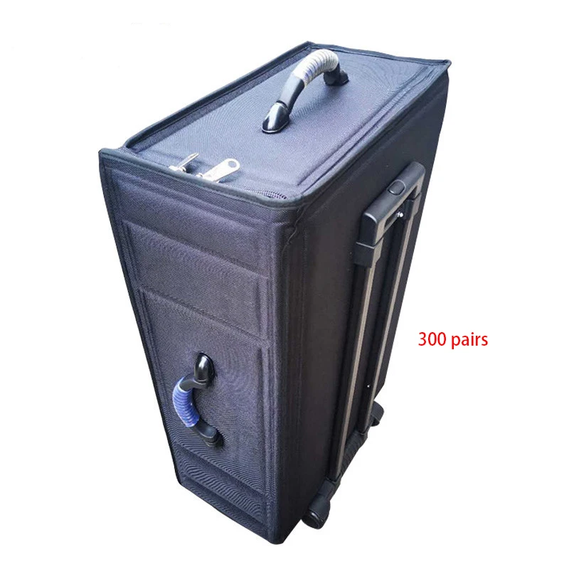 Оптовая продажа с фабрики, Высококачественная телескопическая витрина для багажа, EVA оптическая 300 пар солнцезащитных очков, чемодан для образцов