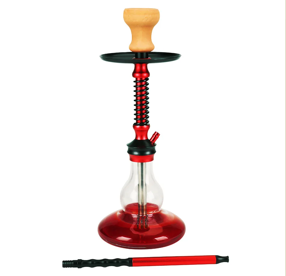 Factory Wholesale Popular Design Two Hoses Aluminum Hookah Set Smoking Hookah Accessories Shisha Set
