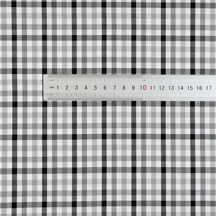 Customized 100% Cotton Madras Plaid Check Fabric New Designs 40s Warp Yarn Dyed Soft Twill Style for Girls Shirts Accessories