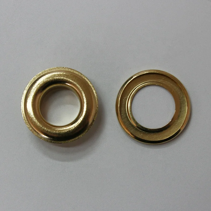 Custom Logo Round Mesh Brass Copper Metal Grommets Eyelets Ring For Garment Clothing And Shoes