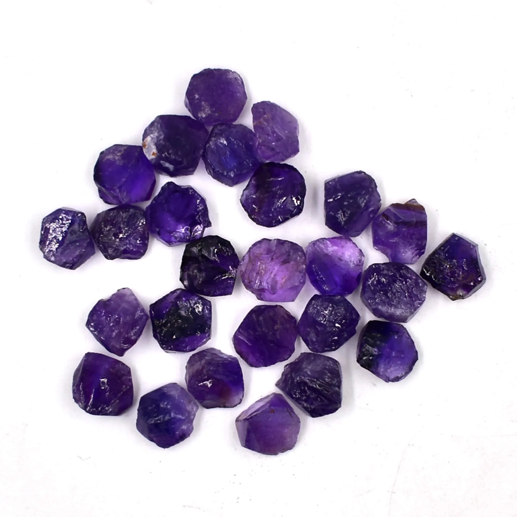 Amethyst Rough Gemstone Slice, Loose Raw Rough Gemstone Gravel For Jewelry, Healing Small Gemstone Rough