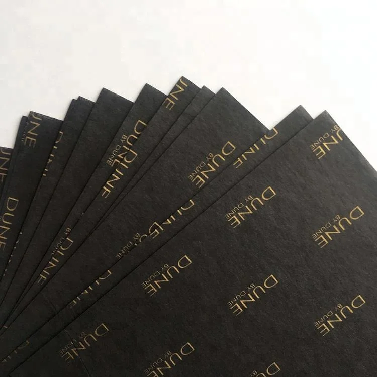 
manufacture Colored Tissue Paper colored black tissue paper with logo 