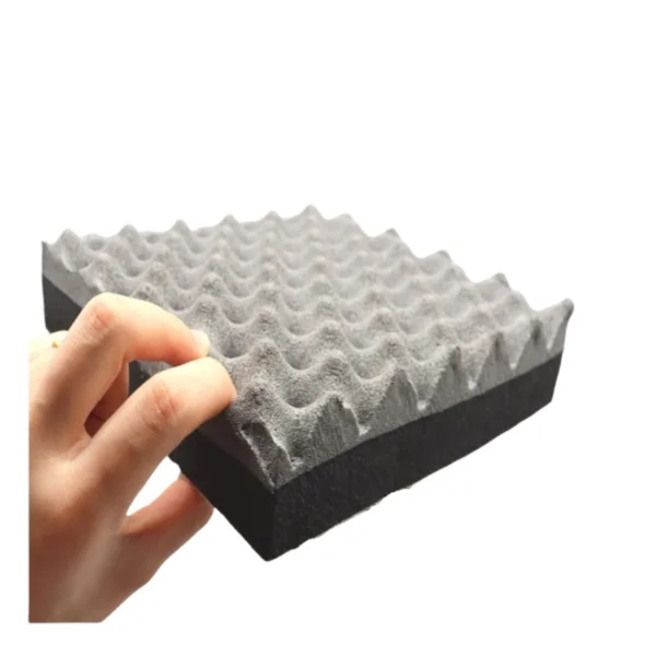 Roof rubber foam board, flame retardant egg shaped rubber foam insulation easy installation