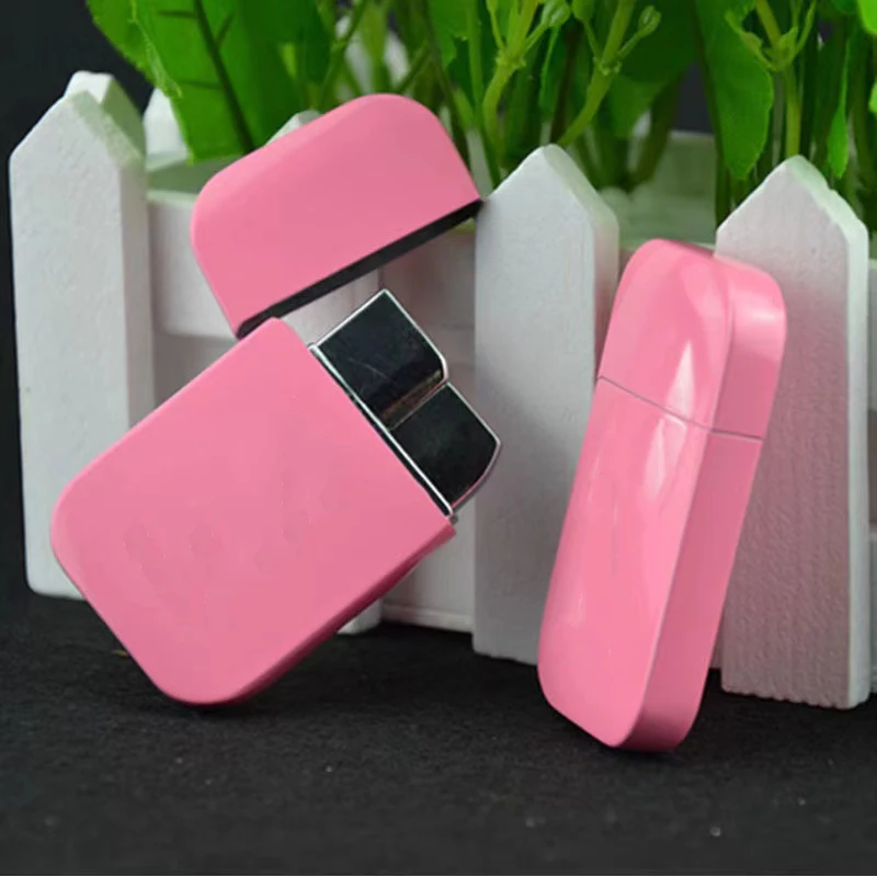 Hot sale pink flame lighter custom logo lighter HK pattern lighter for cigarette