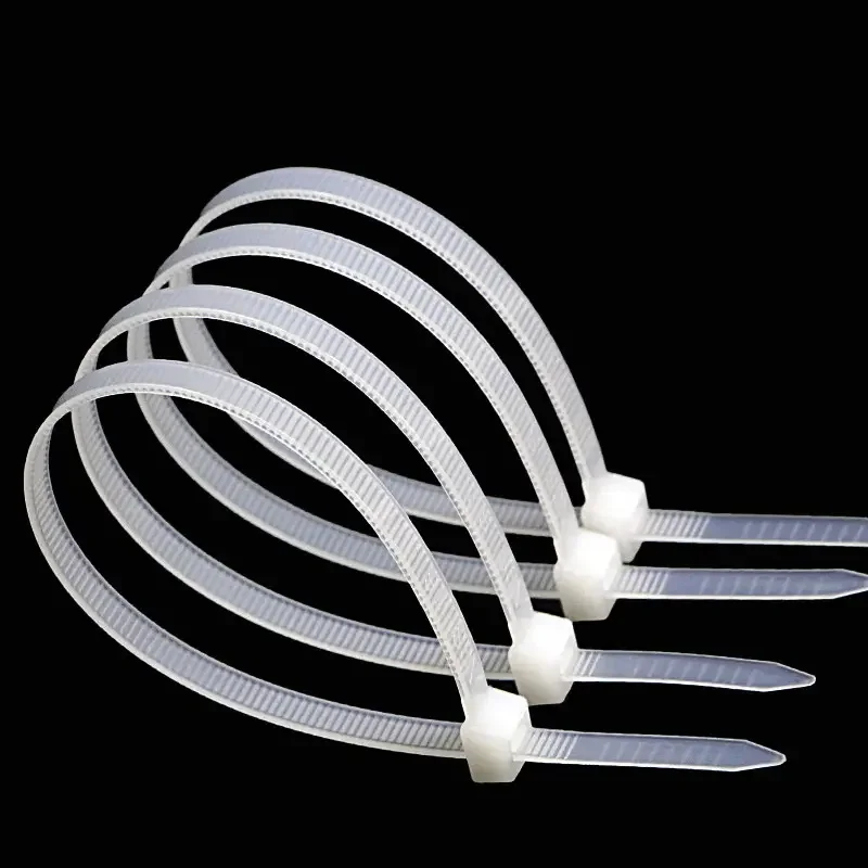 Disposable nylon cable zipper with nylon cable tie