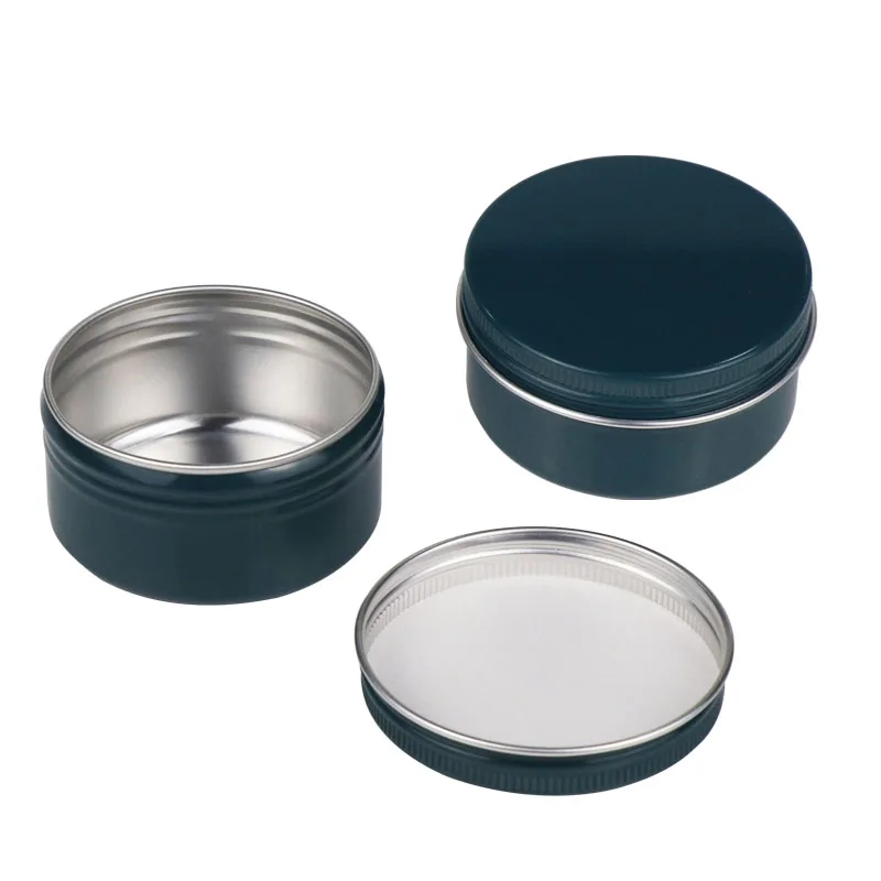Wholesale 5g 10g 15g 30g 50g empty cosmetic empty metal jar with screw-type aluminum lid
