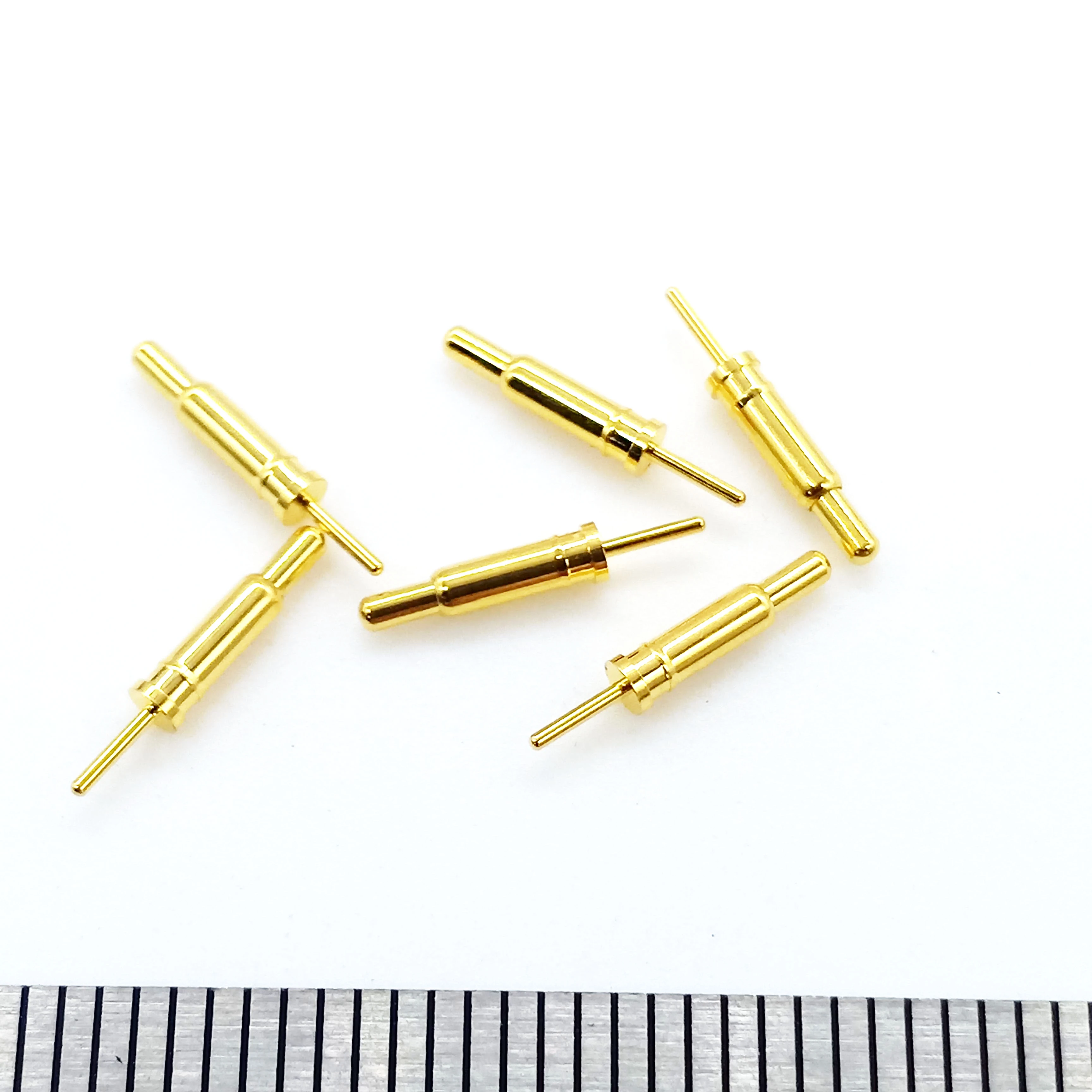 HOYATO Gold Plated Brass SUS304 IC Socket Spring Loaded Connector Pogo Pin Female Pogo Pin Single Pin Connector