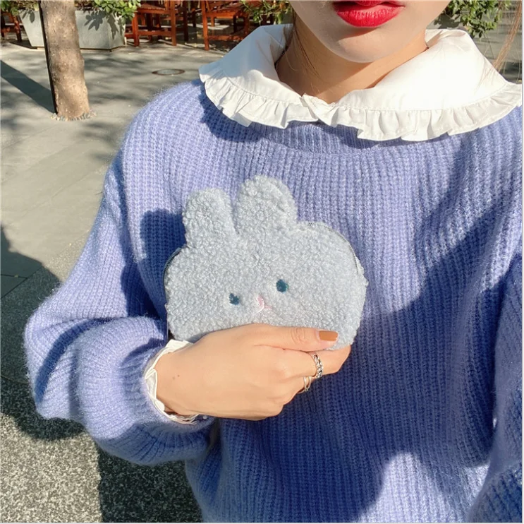 
wholesale new trendy cartoon plush mini Rabbit coin purse bag 