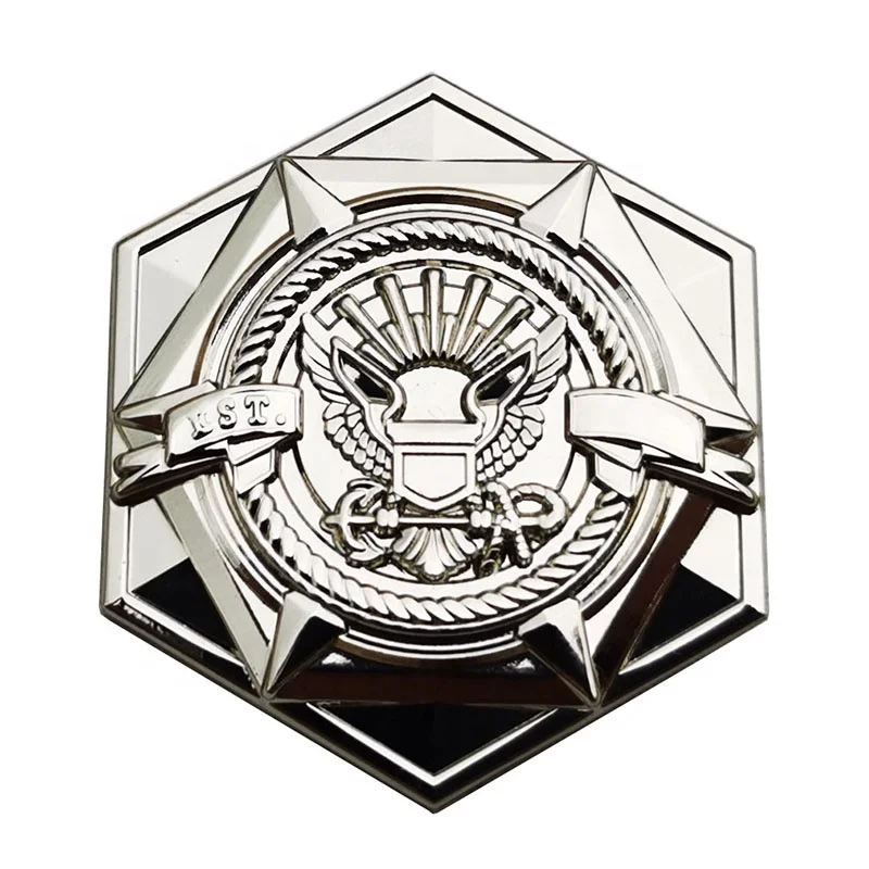 Wholesale cheap metal rose gold plated nickel plated badges 3D high quality custom pins no coloring