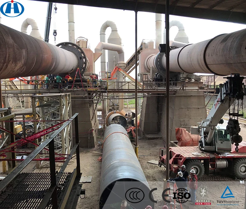 Portland Cement Clinker Zno Horizontal Calcining Rotary Kiln Machine