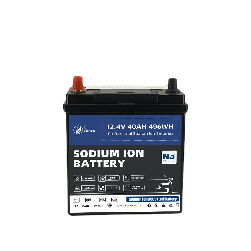 Sodium Ion 40Ah 12V Rechargeable Deep Cycle 50Ah 60Ah 80Ah Sodiu-ion AGM Gel Lead-Acid Lithium Replacement Battery for UPS Solar