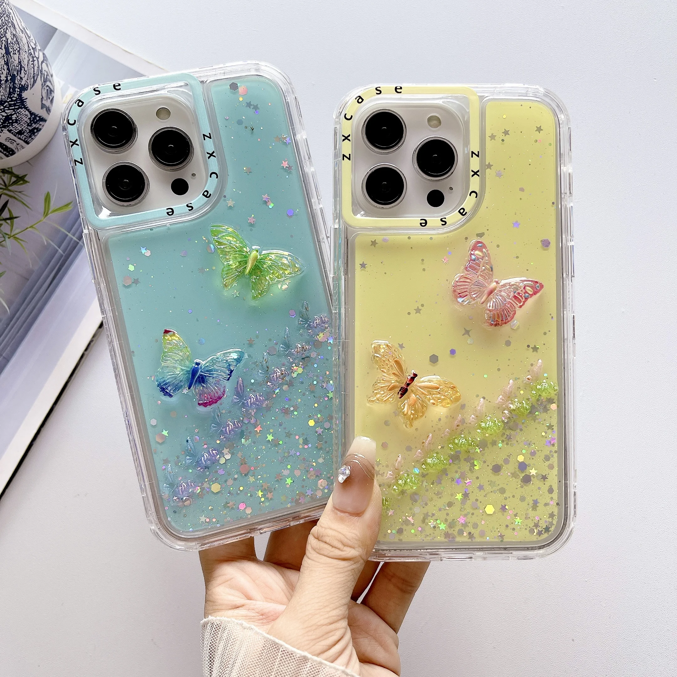 INS DIY Girls Smartphone Case For iPhone 16pro max/s 23 ultra samsung galaxy a15 mobile phone cover