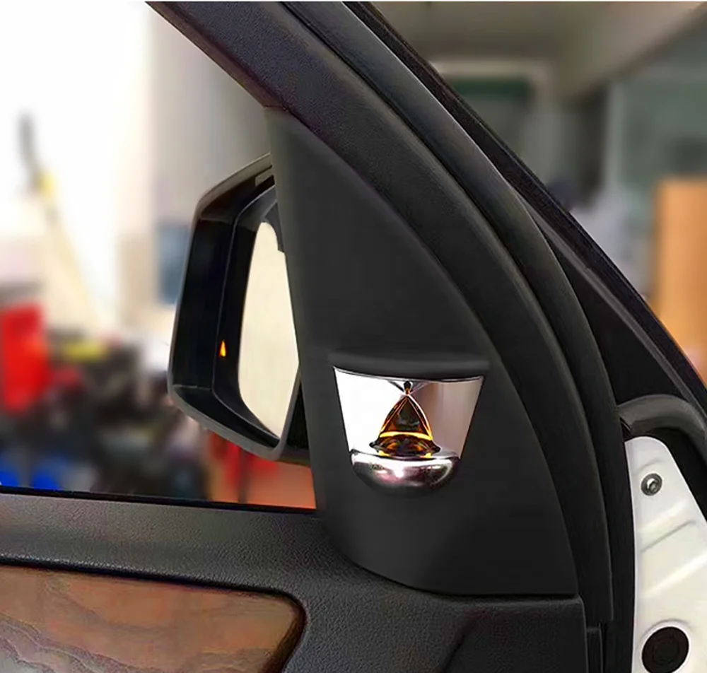 Auto 12 Colors A-pillar Hourglass Tweeter Luminous Ambient Light For Mercedes-Benz W166 W218 W292