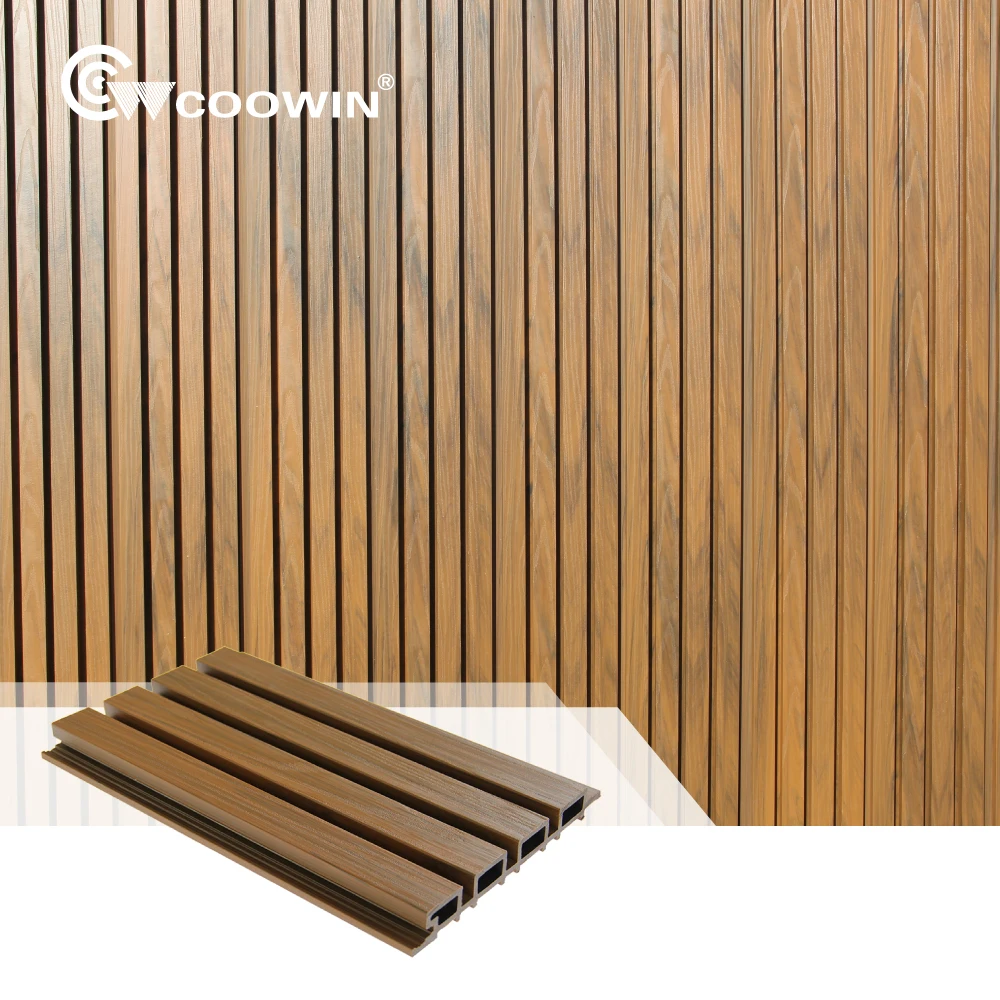 COOWIN villa composite wpc price wholesale wood panel plastic exterior wall cladding