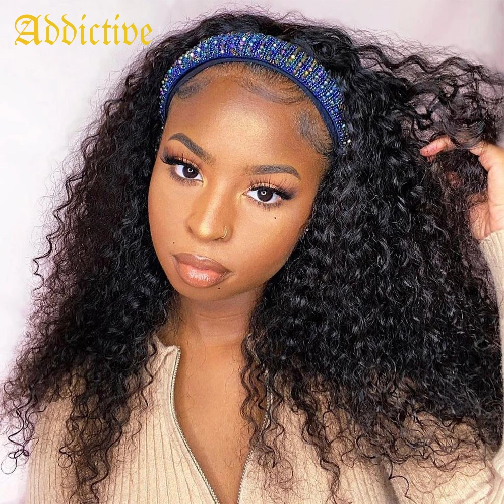 Захватывающий, быстрая доставка, 100% человеческие волосы, необработанный полноразмерный парик с челкой, модный парик, длинные афро вьющиеся вьетнамские волосы
