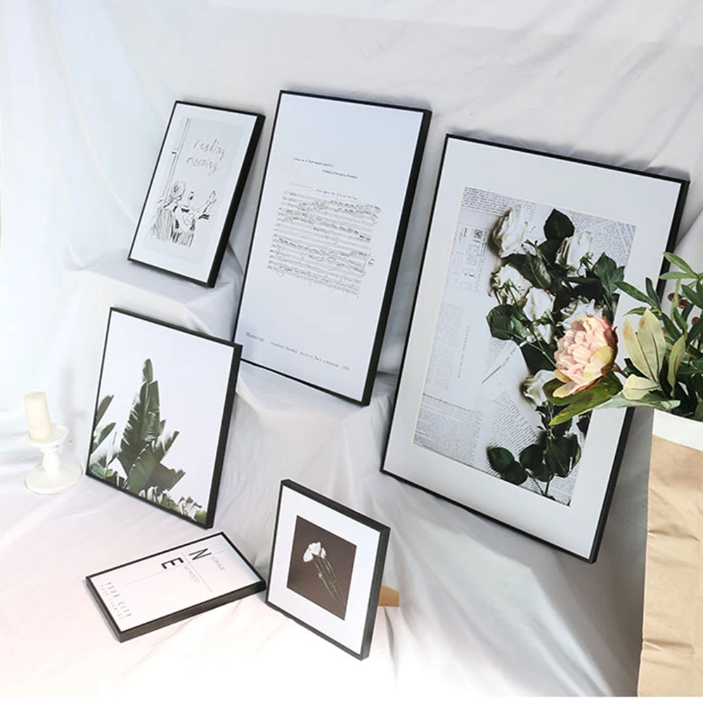 Лидер продаж на amazon, алюминиевая металлическая фоторамка высокого качества с художественным дисплеем 8,5x11 дюймов