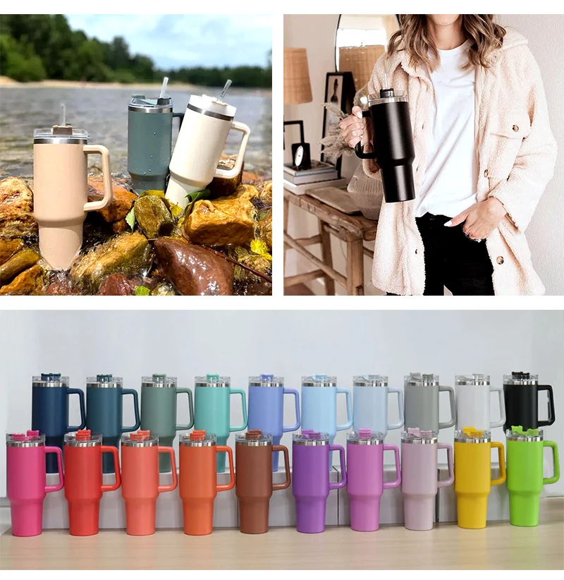 Custom  Vacuum Outdoor Travel Cup 40oz 40 oz Insulated Coffee Mug Stainless Steel tumbler with custom logo