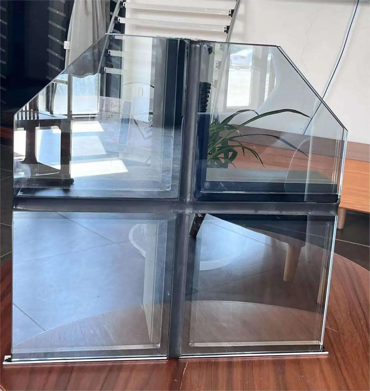 Aluminum Glass Window Wall System Tempered Glazed Design Curtain Walls Section Large Size Facade Wall For High-Rise Building