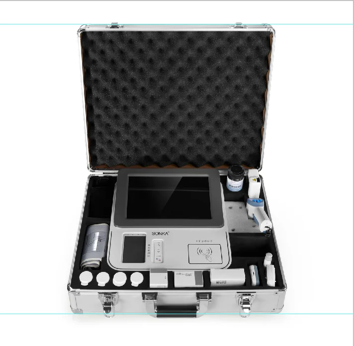 Доктор использовать медицинские комплект профессиональный проверка работоспособности блок