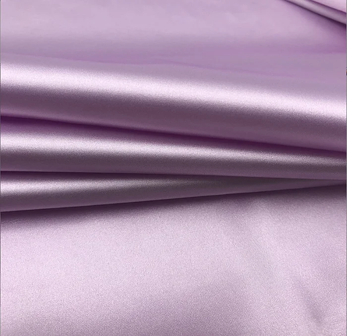 wholesale polyester shiny soft silky tela satin fabric