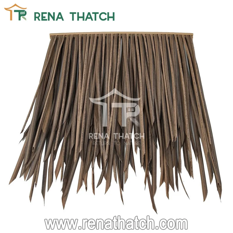 Plastic artificial thatch eaves for roof