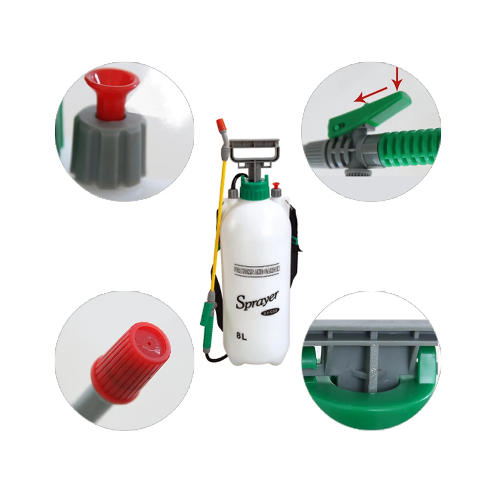 Seesa 4L plastic  air pressure manual compression garden sprayer