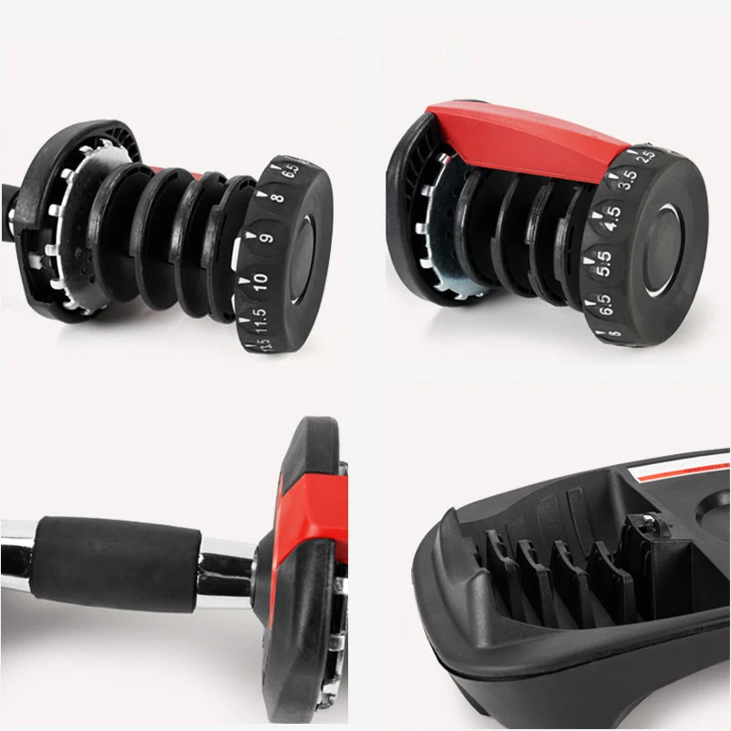 
Adjustable Dumbbell Set 24kg Gym Equipment 40kg Dumbbell Weights 