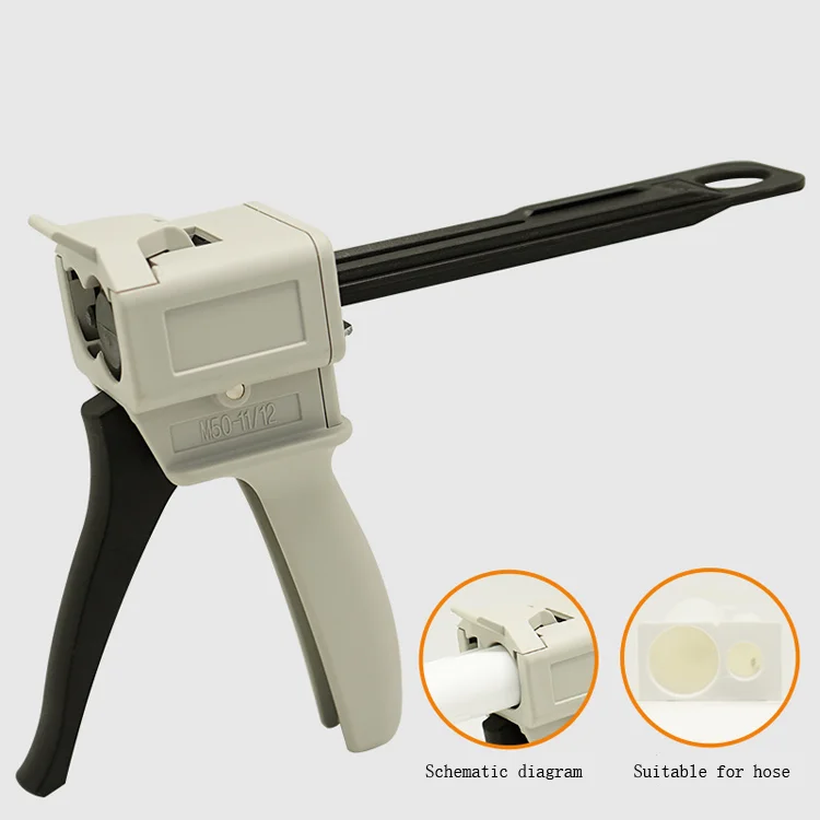 AB Glue Manual 1 1 Two-Component 2 1 Universal Silicone Rubber 50ml Gun Gun Use 4 1 and 10 1 Caulking Gun