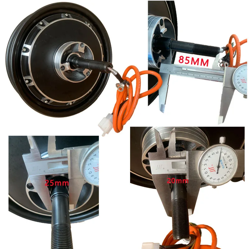 Electric motorcycle motor 10-inch single shaft 60V 72V 1000W electric tricycle bldc motor