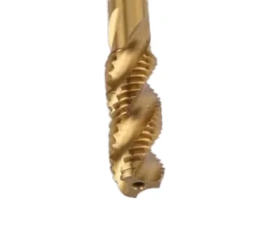 HSS M10X1.5 M10X1.25 M10X1.0 SFT TIN  Spiral Thread For tapping blind holes Machine Tap Spiral flute taps