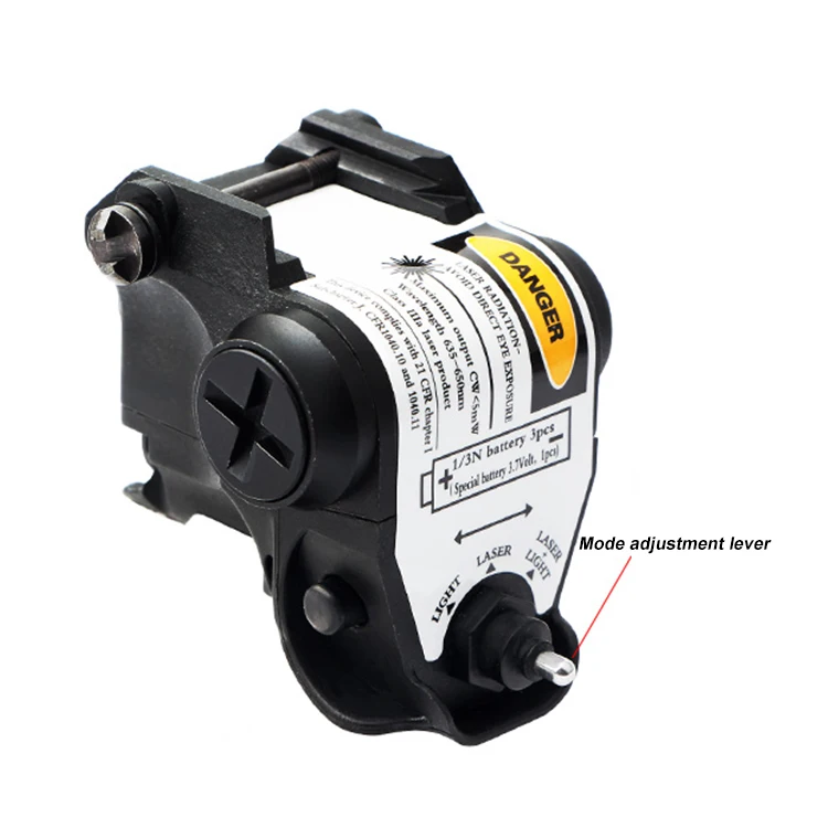 L1 Tactical Led Flashlight And Red Laser Sight For Hunting