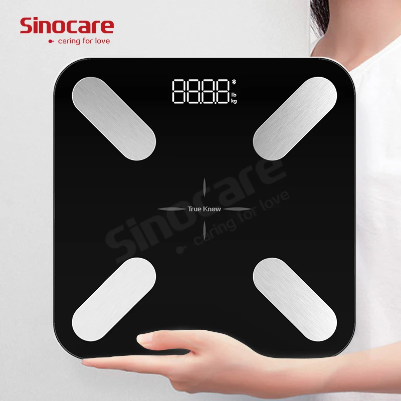 Sinocare Digital Measuring Bathroom Scale Digital Scale Households Bathroom Health Weight Bathroom Scale Digital