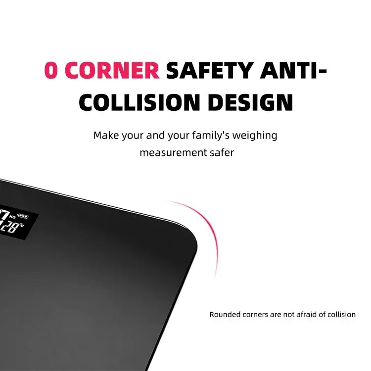 body digital scale bathroom Low Price Tempered Glass Digital Personal Weight Body Fat Scale