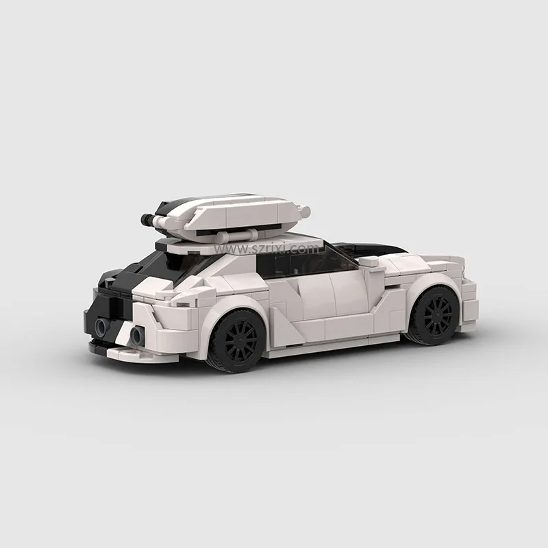 Techinic MOC RS6 черный спортивный автомобиль совместим с малыми частицами развивающие модульные детские