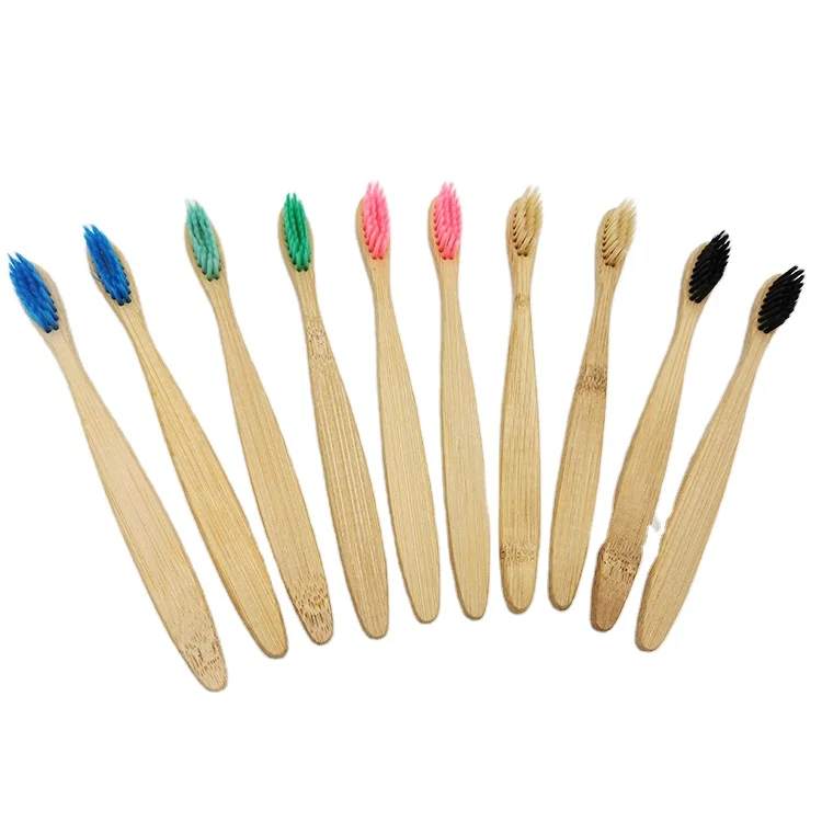 
100% Easy Biodegradable Organic Hotel Bamboo Toothbrush 