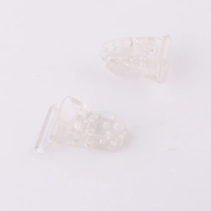 factory wholesale 1 inch garment accessories brace clip plastic pacifier clip for clothes