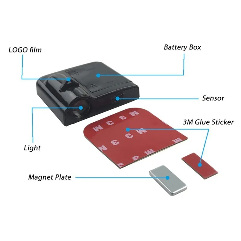 Roof Car Door Light Hd Led Logo Spot Projector Decorative Ambient Light Accessories Interior Led Car door light