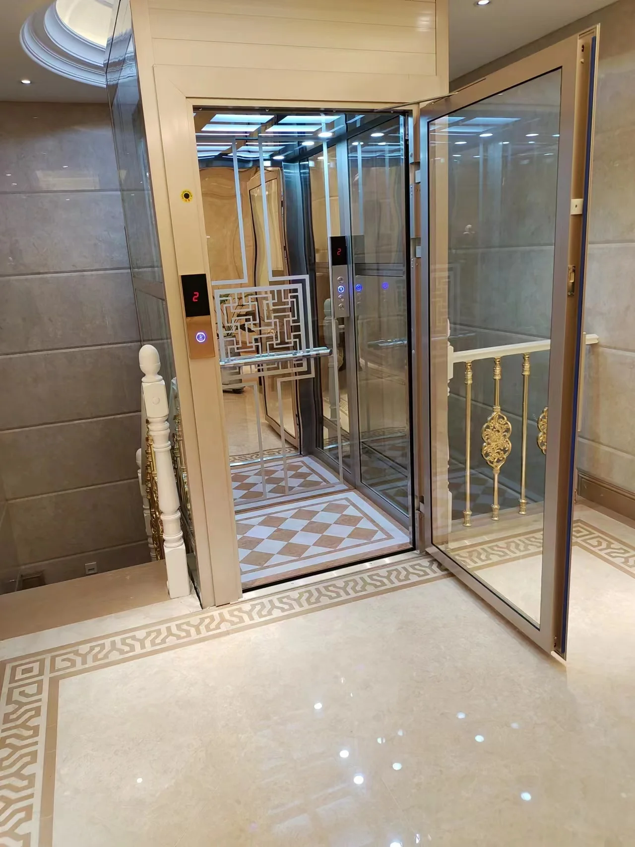 residential lift small home villa elevator hydraulic lift elevator with CE certificate