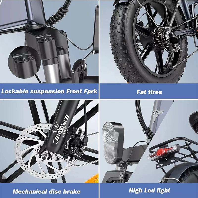 20*4.0inch Fat tire Bike EU/US/UK Warehouse ENGWE Mountain electric Bicycle 48V13AH EP-2 PRO 750W electric Bike