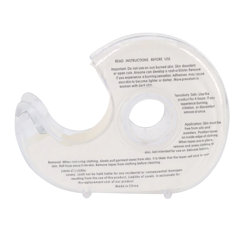 Wholesale Customize package Double Sided Clear Adhesive Clothing Tape Invisible Skin Dress Bra Lingerie Tape