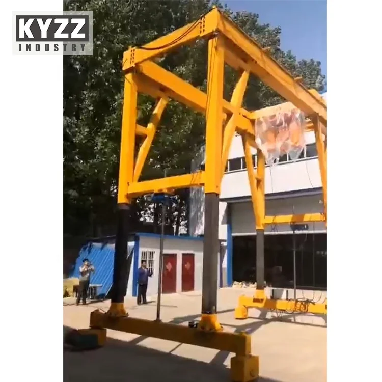 electric moving double girder platform gantry crane