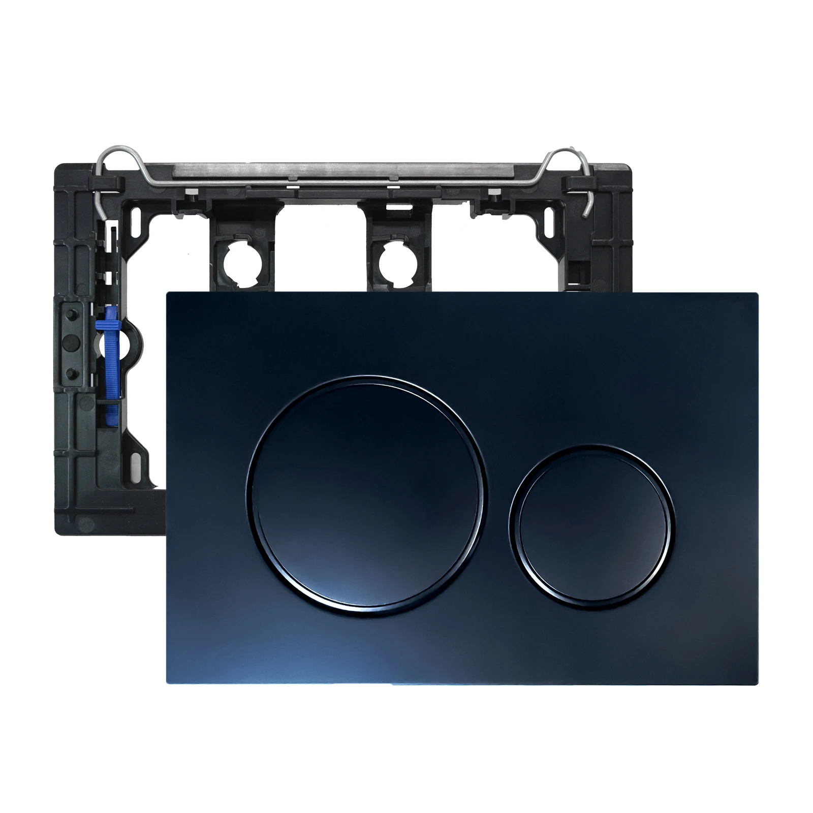 Промывная пластина с набором рычагов и монтажной рамой, подходит для запасных частей Geberit Sigma 20, черного привода