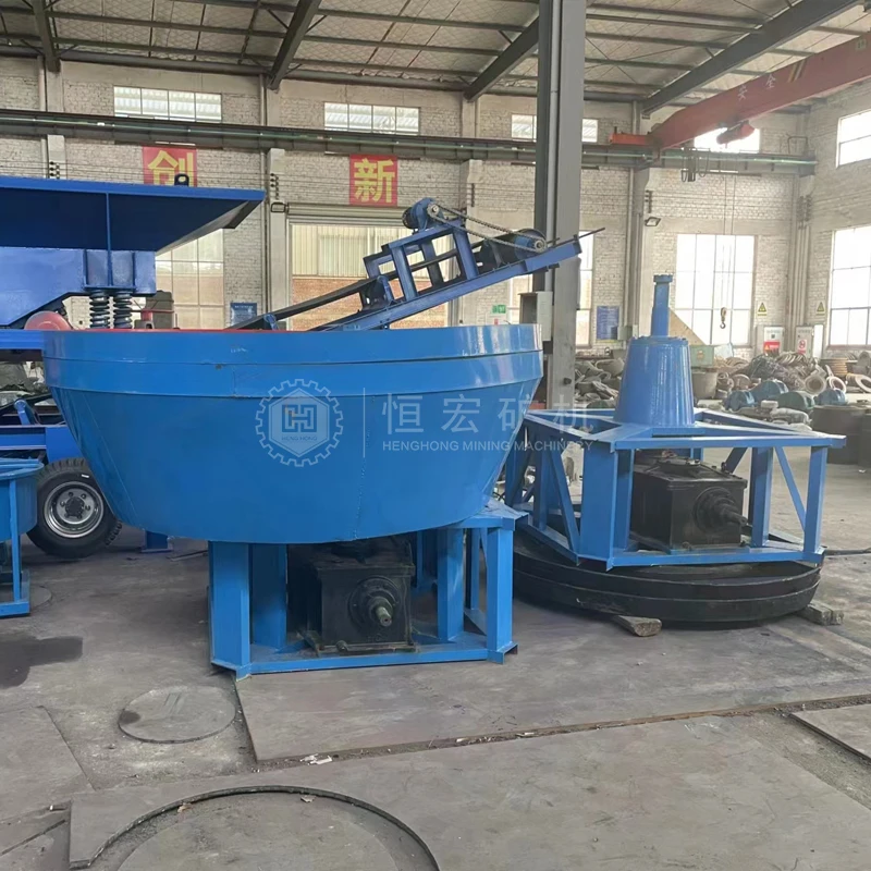 Low Investment Double Wheel Grinder Ac Motor Diesel Engine Mining Copper Ore 1100 1200 1500 1600 Gold Wet Pan Mill in Mauritania
