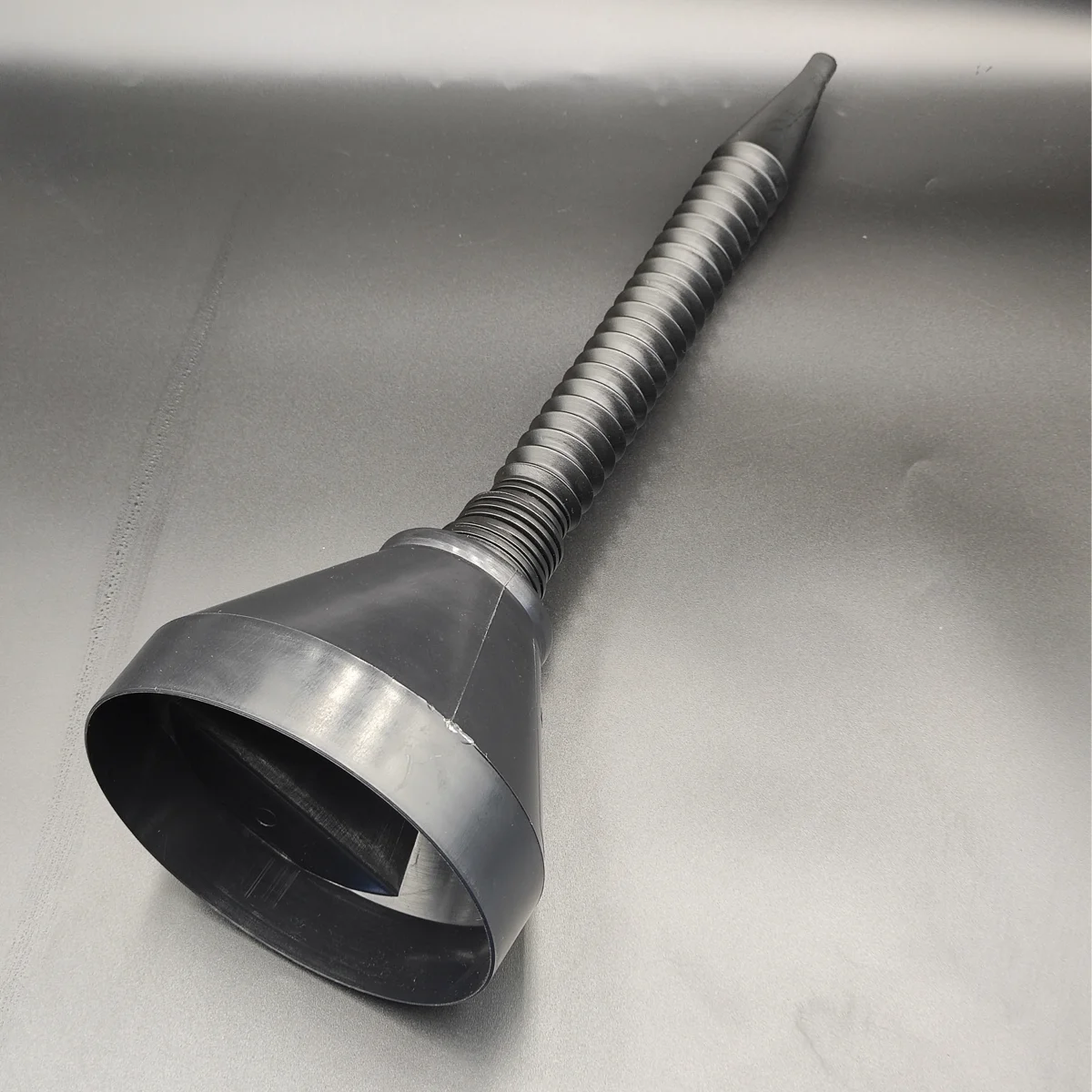 black plastic liquid funnel oil funnel with tube