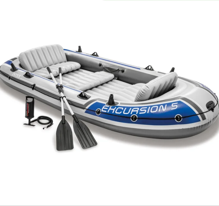 
INTEX 68324 EXCURSION 4 BOAT SET rowing boats large inflatable kayak PVC inflatable boat  (60463472452)