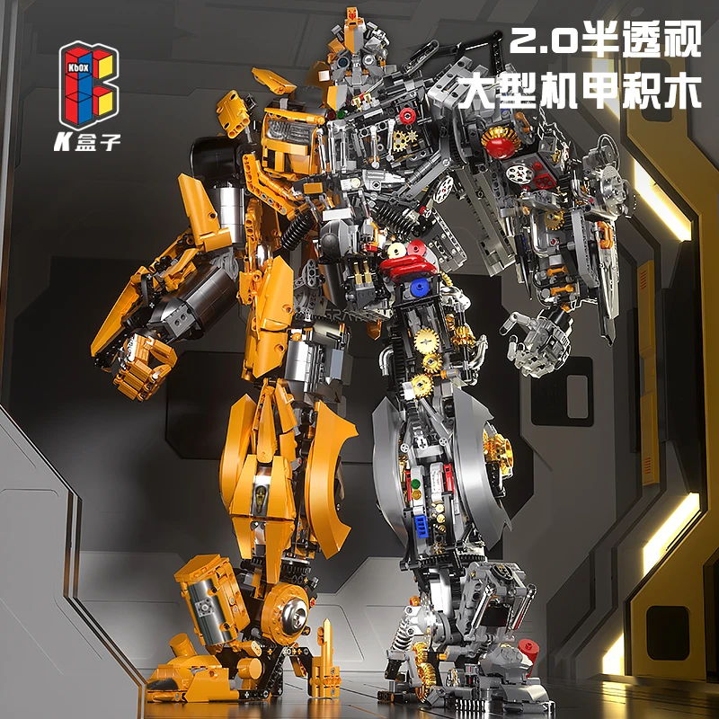 K-BOX V5014 2.0 Half Naked Big wasp Robot Large Robot Building Block MOC Puzzle Educational toy block toys Christmas gifts